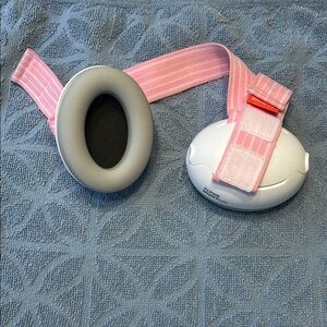 Alpine Muffy Baby Pink and White Ear Protection
